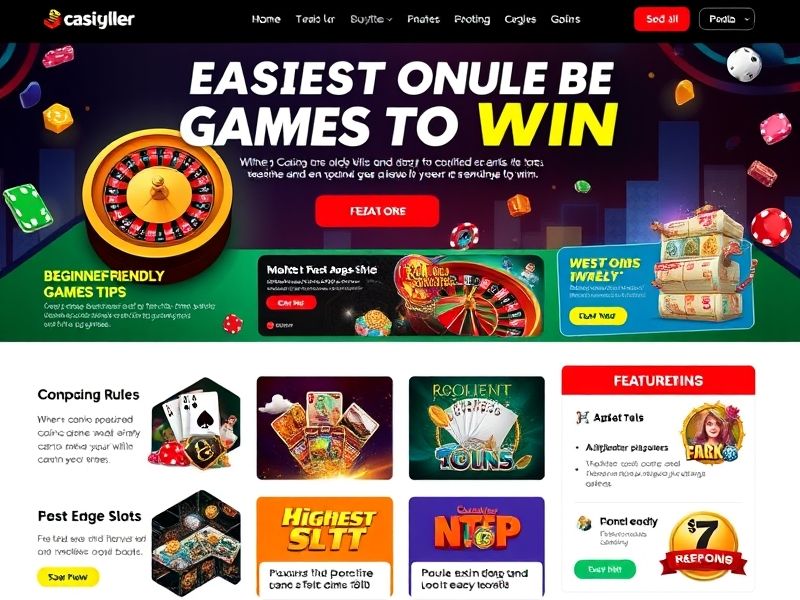 Discover the easiest online casino games to win in our expert-reviewed guide. Compare high RTP options, learn strategies, and find beginner-friendly games with the best chances to maximize your wins.